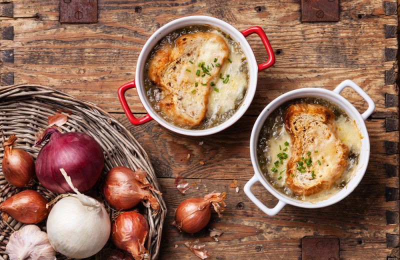 Baked Onion Soup.