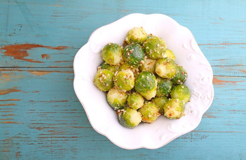 Brussels Sprouts in Pecan Sauce