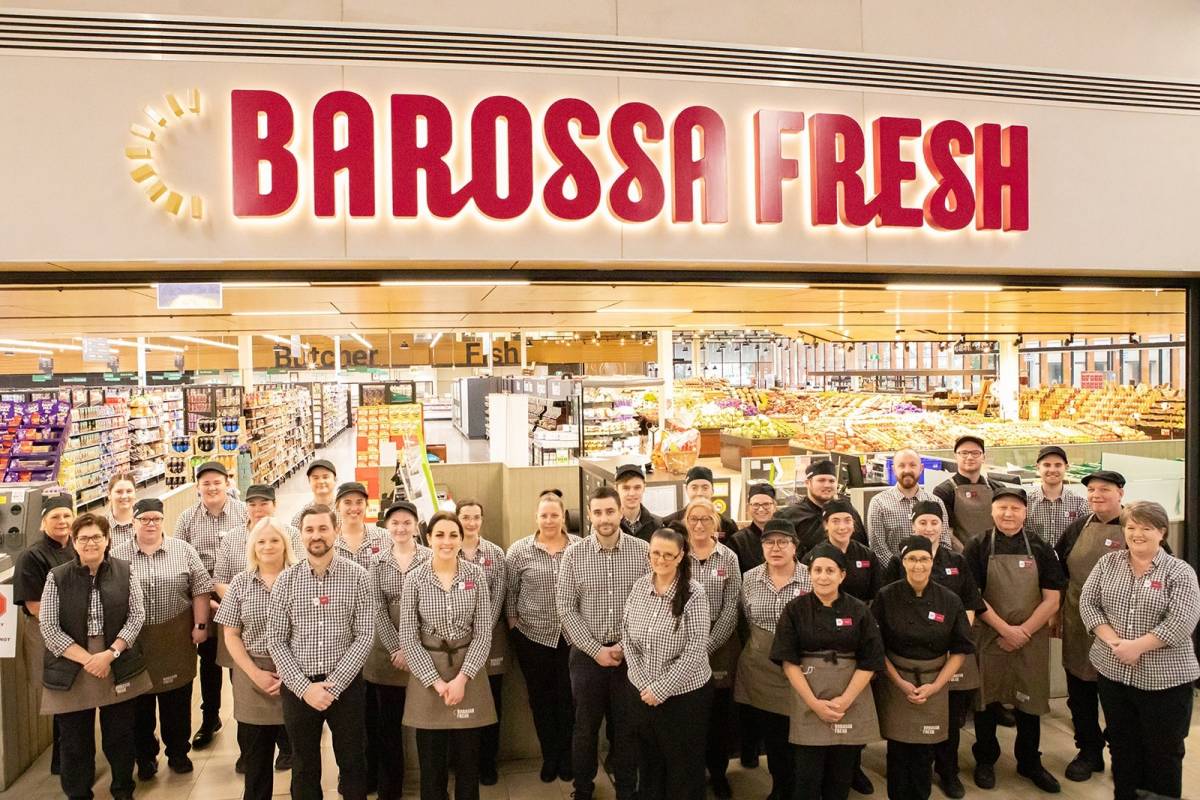 team of barossa fresh outside their shop