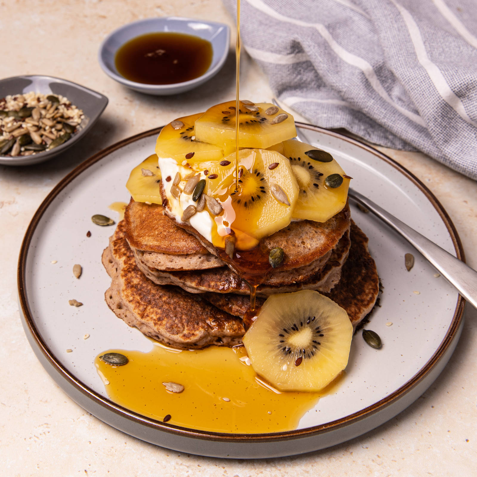 Banana & Oat Pancakes with Zespri Sungold™ Kiwifruit - A Better Choice